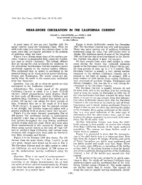 Near-Shore Circulation in the California Current