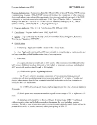 Program Authorization 150Q (Seaman to Admiral)