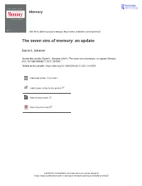 The Seven Sins of Memory: an Update
