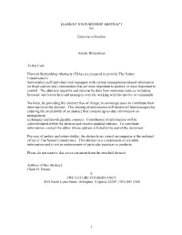 1 ELEMENT STEWARDSHIP ABSTRACT for Celastrus Orbiculata