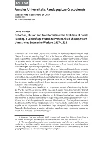 Distortion, Illusion and Transformation: the Evolution Of