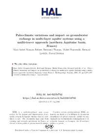 Paleoclimate Variations and Impact on Groundwater