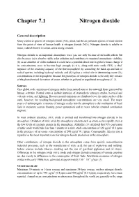 Chapter 7.1 Nitrogen Dioxide