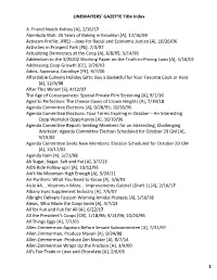 LINEWAITERS' GAZETTE Title Index