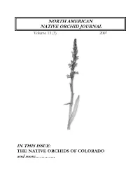 "Orchids of Colorado"