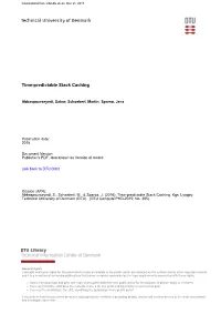 Time-Predictable Stack Caching