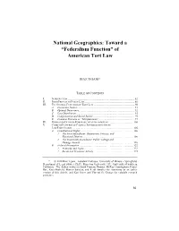 Toward "Federalism Function" of American Tort