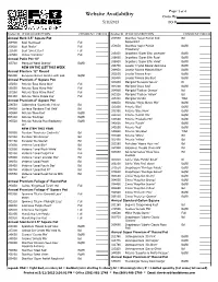 Website Availability Order By: 5/11/2013 PO