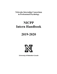 NICPP Intern Handbook 2019-2020
