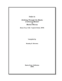 Striking Thru the Masks Index