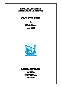 Cbcs Syllabus
