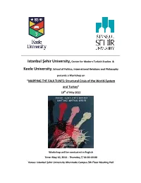 MAPPING the FAULTLINES: Structural Crisis of the World-System and Turkey” 10Th of May 2012