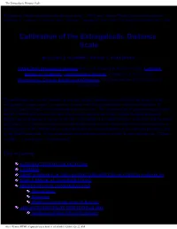The Extragalactic Distance Scale