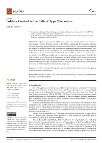 Folding Control in the Path of Type 5 Secretion