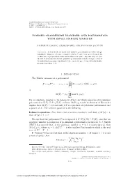 Integer Transfinite Diameter and Polynomials with Small Mahler Measure