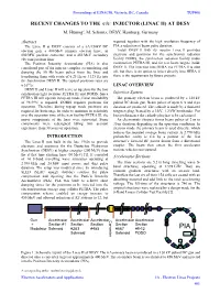 Recent Changes to the E- / E+ Injector (Linac II) at DESY