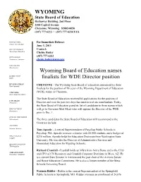 State Board to Interview