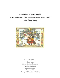 The Nutcracker and the Mouse King” in the United States