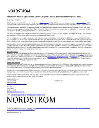 Nordstrom Rack to Open in IDS Center's Crystal Court in Downtown Minneapolis, Minn