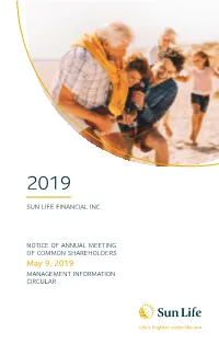 NOTICE of ANNUAL MEETING Sunlife.Com of COMMON SHAREHOLDERS