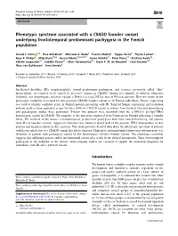 Phenotypic Spectrum Associated with a CRADD Founder Variant Underlying Frontotemporal Predominant Pachygyria in the Finnish Population