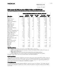 Q3 Results Release