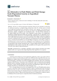 An Alternative to Dark Matter and Dark Energy: Scale-Dependent Gravity in Superfluid Vacuum Theory