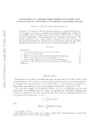 Arxiv:1310.5650V3 [Math.SP]