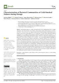 Characterization of Bacterial Communities of Cold-Smoked Salmon During Storage
