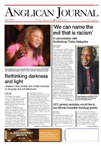 February 2021 ‘We Can Name the Evil That Is Racism’ a Conversation with Archbishop Thabo Makgoba
