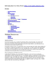 Introduction to Unix From