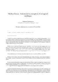 Multics Emacs : Histoire De La Conception D’Un Logiciel Mythique