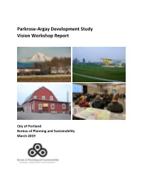 Parkrose‐Argay Development Study Vision Workshop Report
