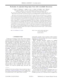 Realization of a Quantum Integer-Spin Chain with Controllable Interactions