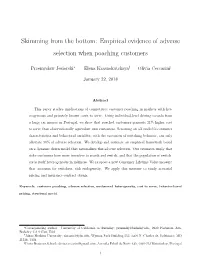 Skimming from the Bottom: Empirical Evidence of Adverse Selection When Poaching Customers