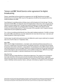Telenor and BBC World Service Enter Agreement for Digital Broadcasting