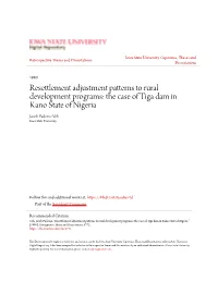The Case of Tiga Dam in Kano State of Nigeria Jacob Padeino Voh Iowa State University