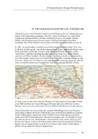 The Lone Ranger from the East: Towards 1900