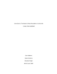 Clara Barton: the Nation's Prime Precedent of Calm in the Center Of