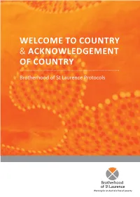 Country and Acknowledgement of Country