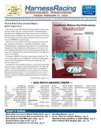 Dan Patch Awards Order — 2Ft