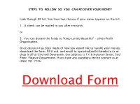 Download Form LAST NAME FIRST NAME AMOUNT