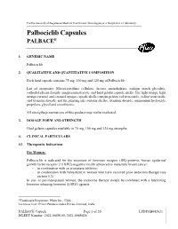 Palbociclib Capsules PALBACE®