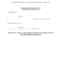 Plaintiffs, : : V