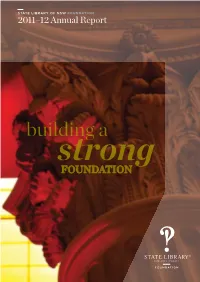 State Library of New South Wales Foundation 2011-12 Annual Report