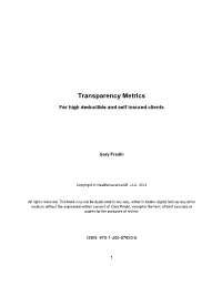 Transparency Metrics
