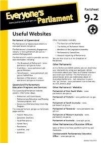 Useful Websites