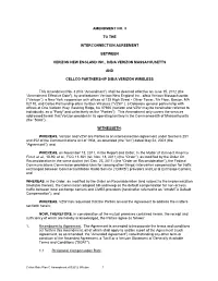 Amendment No. 3 to the Interconnection