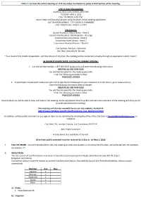 May 5, 2020 Meeting Minutes