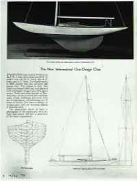 The New International One-Design Class ESIGNED and Built in Norway by D B